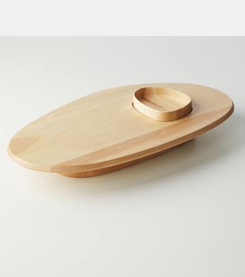 Dune wooden platter and bowl by Kelly Wearstler | Serax