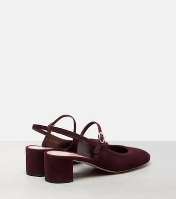 45 suede slingback pumps | Gianvito Rossi