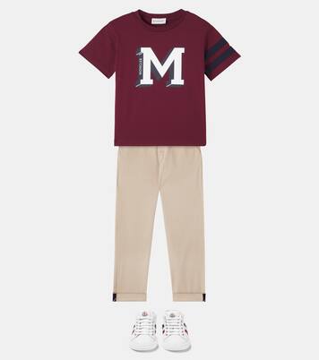 Logo cotton jersey T-shirt | Moncler Enfant