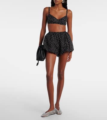 Polka-dot silk bralette  | SIR