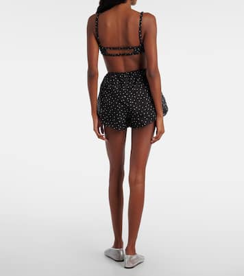 Polka-dot silk bralette  | SIR