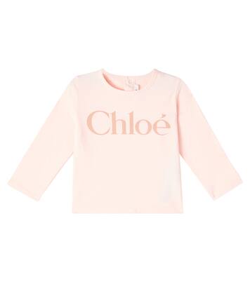 Baby logo cotton jersey T-shirt | Chloé Kids