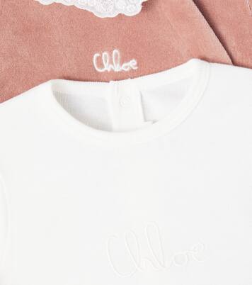 Baby set of 2 cotton onesies | Chloé Kids