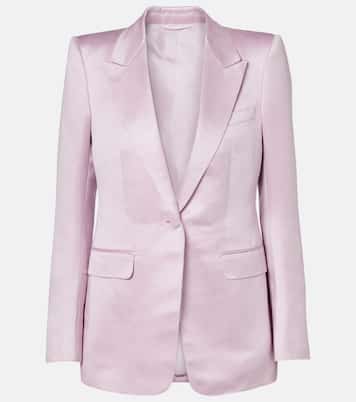 Blazer en coton et satin de soie | Tom Ford