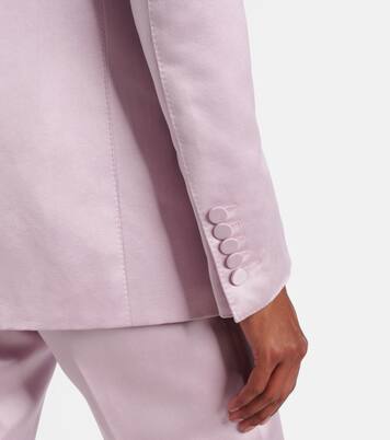 Blazer en coton et satin de soie | Tom Ford