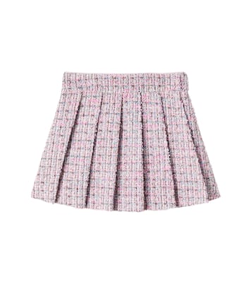 Falda plisada de bouclé | Self-Portrait Kids