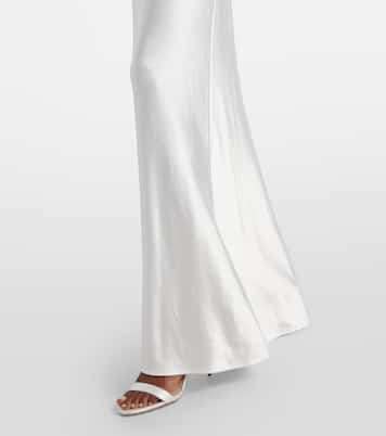 Robe longue de mariée en satin à ornements | Self-Portrait