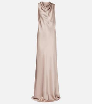 Robe longue en soie  | Brunello Cucinelli