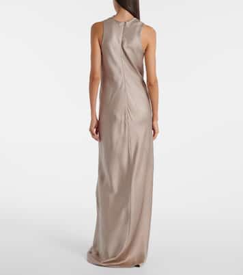 Robe longue en soie  | Brunello Cucinelli