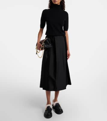 Caminia shearling-trimmed leather loafers | Ferragamo