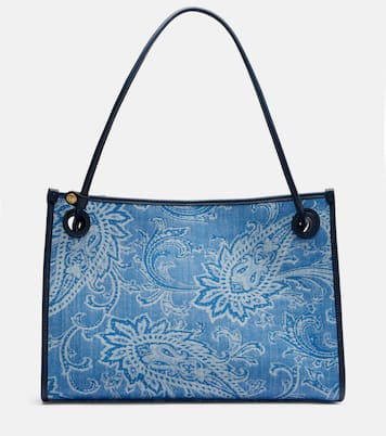 Tote Bag Eyes Medium aus Denim | Etro
