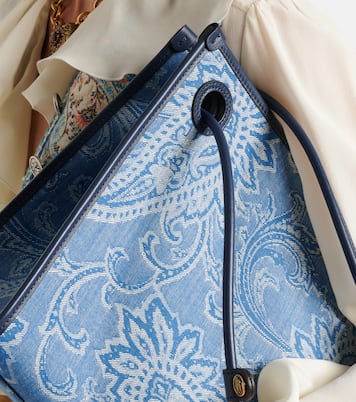 Tote Bag Eyes Medium aus Denim | Etro