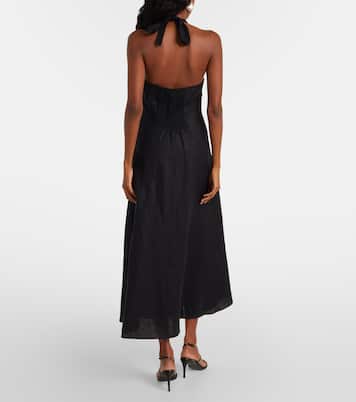 Linen midi dress | Faithfull