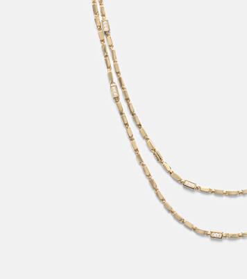 18kt gold chain necklace with diamonds | Suzanne Kalan