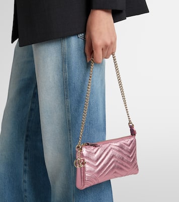 GG Marmont Mini leather shoulder bag | Gucci