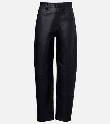 Pantalon droit Neat en cuir | Frame