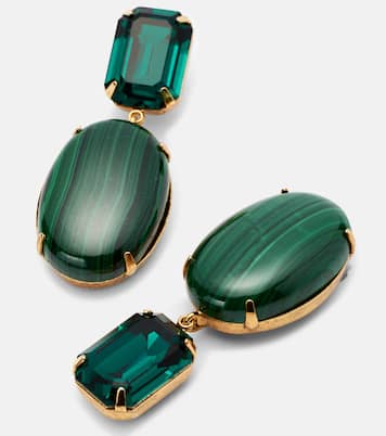 Orecchini pendenti Xiomara bagnati in oro 18kt | Jennifer Behr