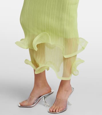 Ruffled midi skirt | Simkhai