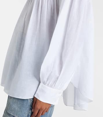 Elodia embroidered cotton-blend blouse | Marant Etoile