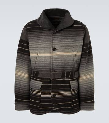 Veste rayée en laine et coton | RRL