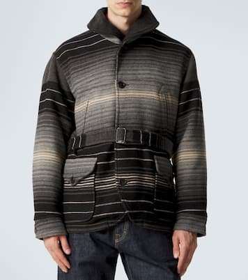 Veste rayée en laine et coton | RRL