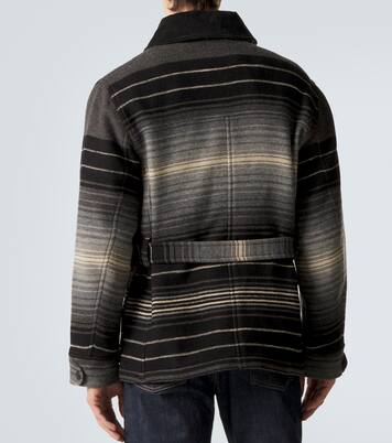 Veste rayée en laine et coton | RRL