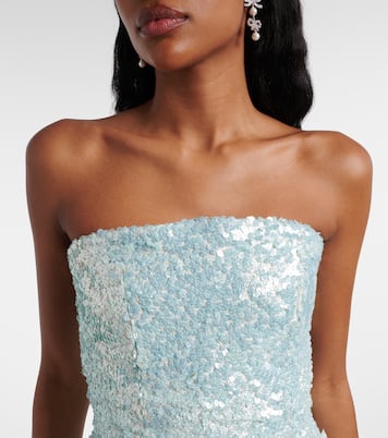 Floral sequined minidress | Là Fuori