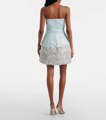 Floral sequined minidress | Là Fuori