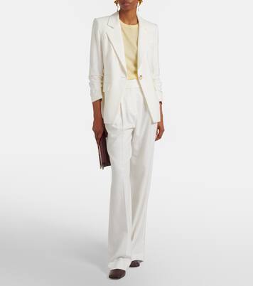 Marbeau pleated wide-leg pants | Veronica Beard