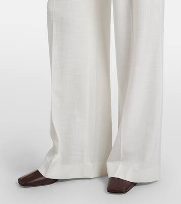 Marbeau pleated wide-leg pants | Veronica Beard