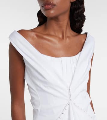 Ruffled cotton minidress | McQueen