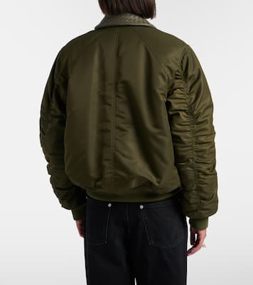 Bomberjacke Intrecciato mit Leder | Bottega Veneta