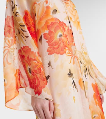 Angus floral silk chiffon maxi dress | Max Mara