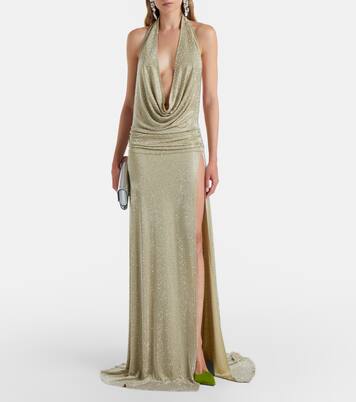 Embellished halterneck gown | The New Arrivals Ilkyaz Ozel
