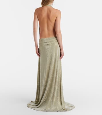 Embellished halterneck gown | The New Arrivals Ilkyaz Ozel