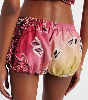 Shorts de seda estampados | The Attico