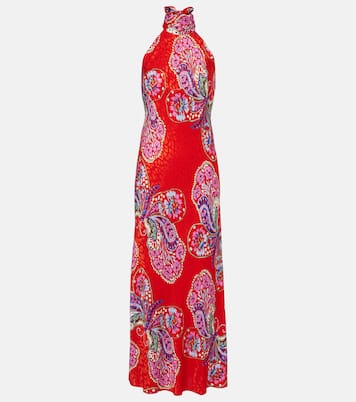 Maura printed halterneck maxi dress | Rixo