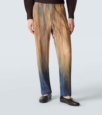 Pantaloni regular Paint Brush Close-Up con plissé  | Homme Plissé Issey Miyake