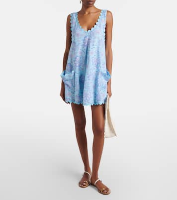 Abito corto in cotone floreale | Juliet Dunn