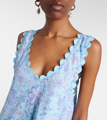 Abito corto in cotone floreale | Juliet Dunn