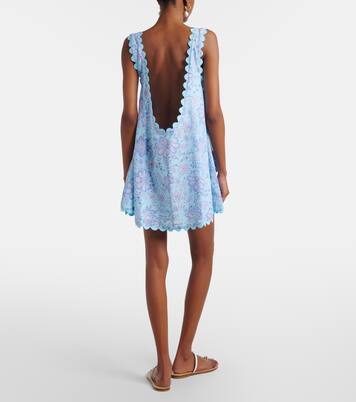 Abito corto in cotone floreale | Juliet Dunn