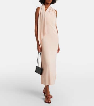 Vestido midi Mitchell con bufanda | Altuzarra