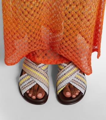 Sandalen Viola aus Häkelstrick | Missoni