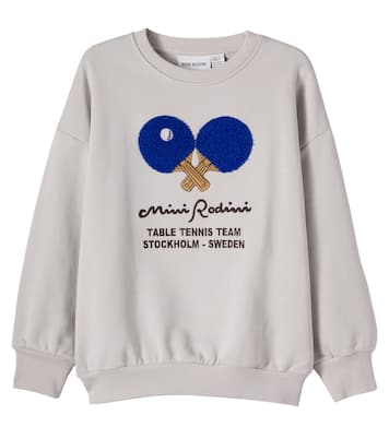 Embroidered cotton jersey sweatshirt | Mini Rodini