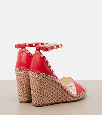 Alpargatas Rockstud Double de piel | Valentino Garavani
