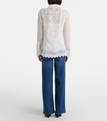 جينز بأرجل واسعة Le Slim Palazzo | Frame