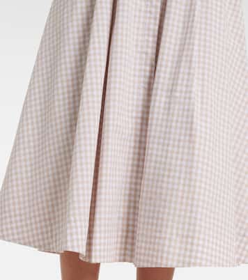 Jazz gingham cotton-blend shirt dress | Simkhai