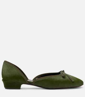 24/7 calf hair ballet flats | Herbert Levine