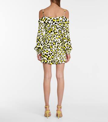 Susanna leopard-print crêpe jumpsuit | Diane von Furstenberg