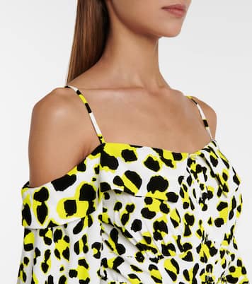 Susanna leopard-print crêpe jumpsuit | Diane von Furstenberg